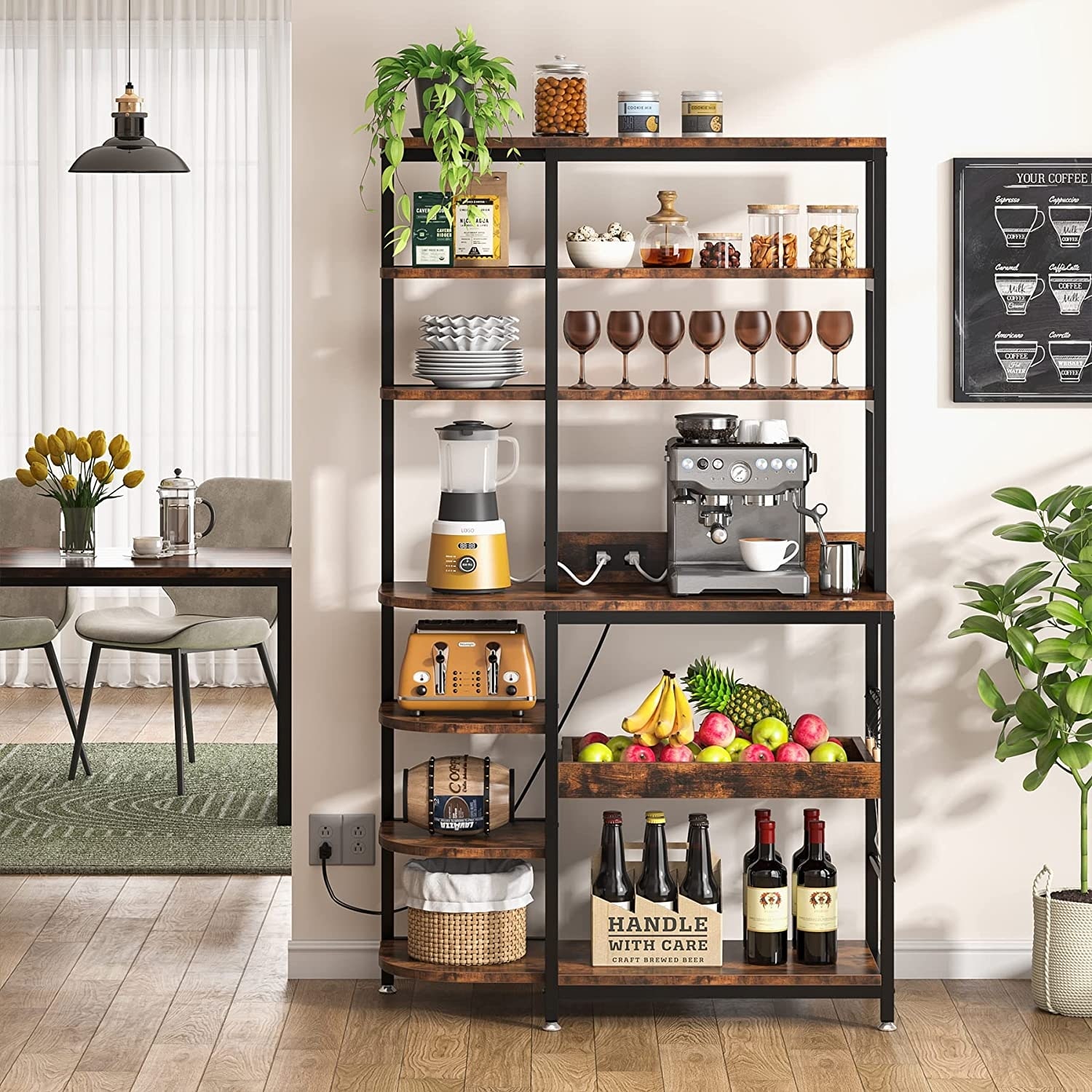 Espresso bakers shop rack