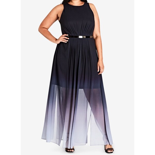 black maxi dress size 24