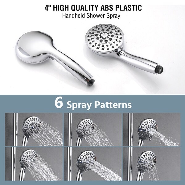 PROOX 5 Spray Shower Head with Handheld Shower Slide Bar Not