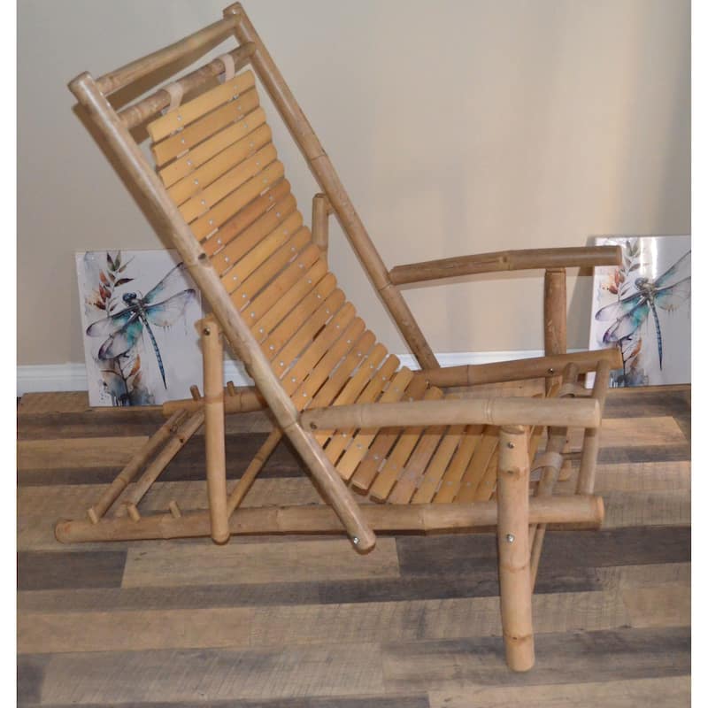 Handmade Set of 2 Bamboo Recliners (Vietnam)