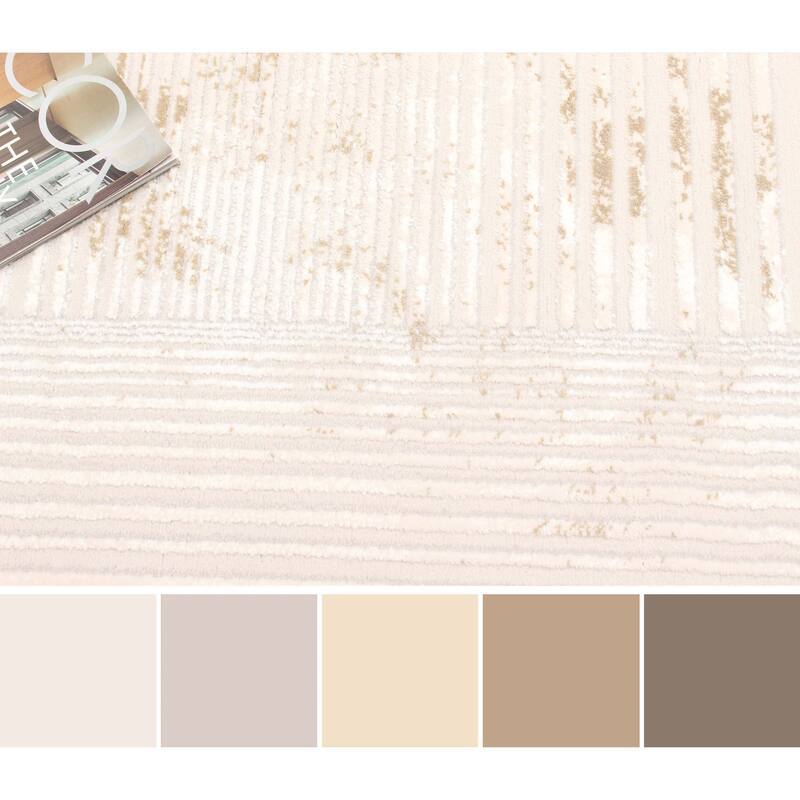 ECARPETGALLERY Machine Made Ramona Tan Area Rug