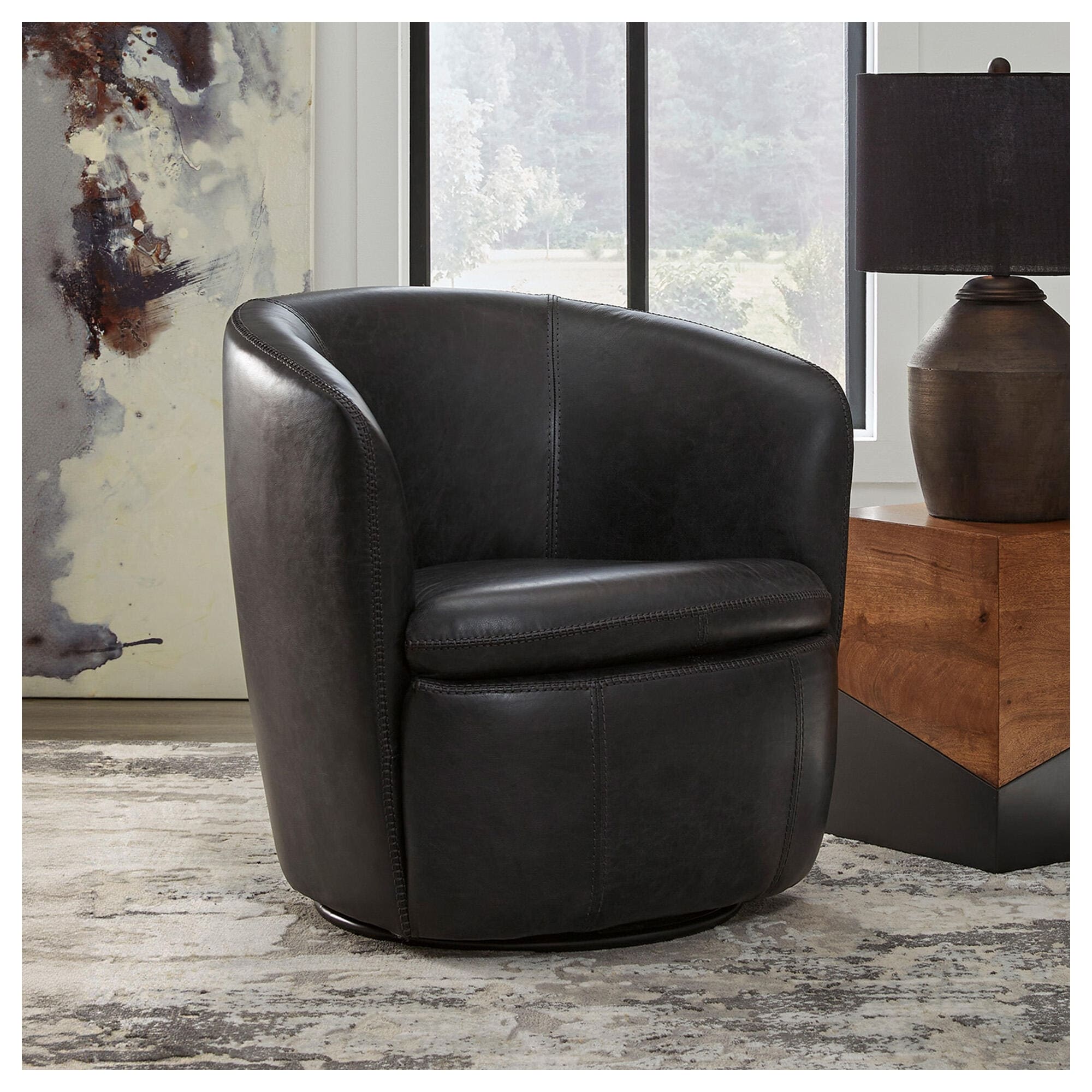 Signature Design by Ashley Kierreys Swivel Chair - 31.75"W x 28"D x 31.5"H