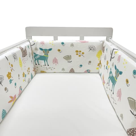 Baby Crib Bumper Breathable Protector Pad for Newborn Cradle 1-Piece - 11.8x78.7 inch - 11.8x78.7 inch