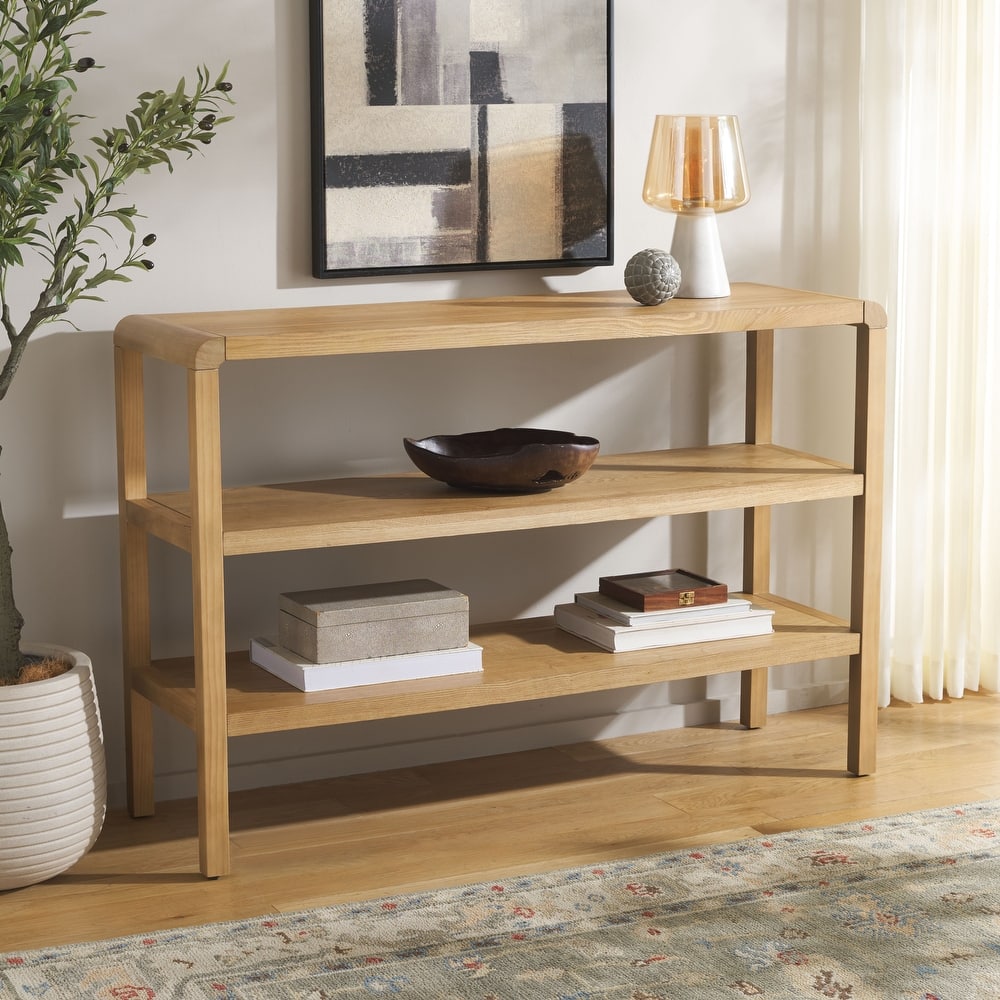 SAFAVIEH Home Omara 2 Shelf Console Table - 53"W x 17"D x 36"H