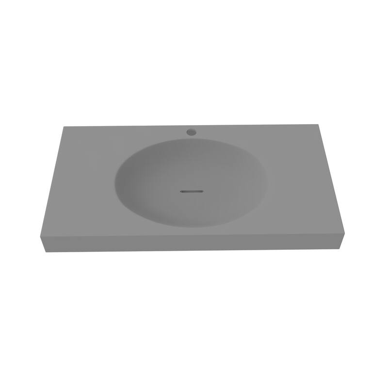 Darleen Shallow Basin Wall Mounted Bathroom Sink