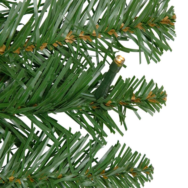 9' x 10" B/O Artificial Whitmire Pine Christmas Garl - Warm White LED