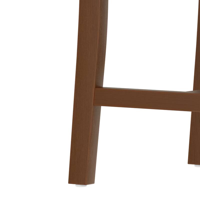 Roomfitters Rustic Farmhouse Dining Chairs Set of 4, Solid Wood Frame Upholstered Side Chairs for Kitchen & Dining Room