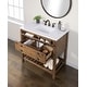 preview thumbnail 30 of 63, Monterey 37-inch Farmhouse Marble Solid Wood Bathroom Vanity