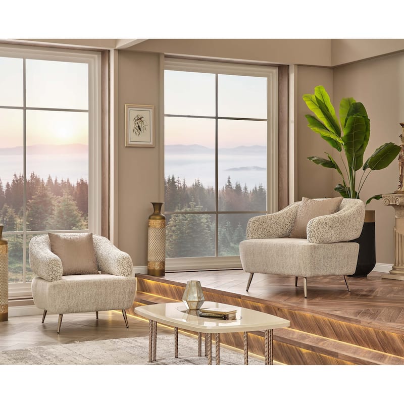 Corvesta 3 Pieces Living Room Sets 2 Sofa 1 Chair