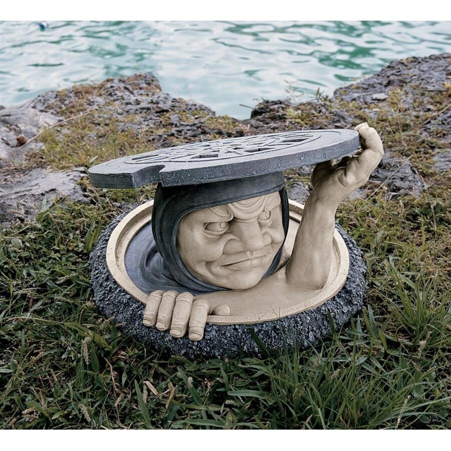 Design Toscano The Dweller Below Garden Sculpture Large Yard Garden Outdoor Living Statues Lawn Ornaments