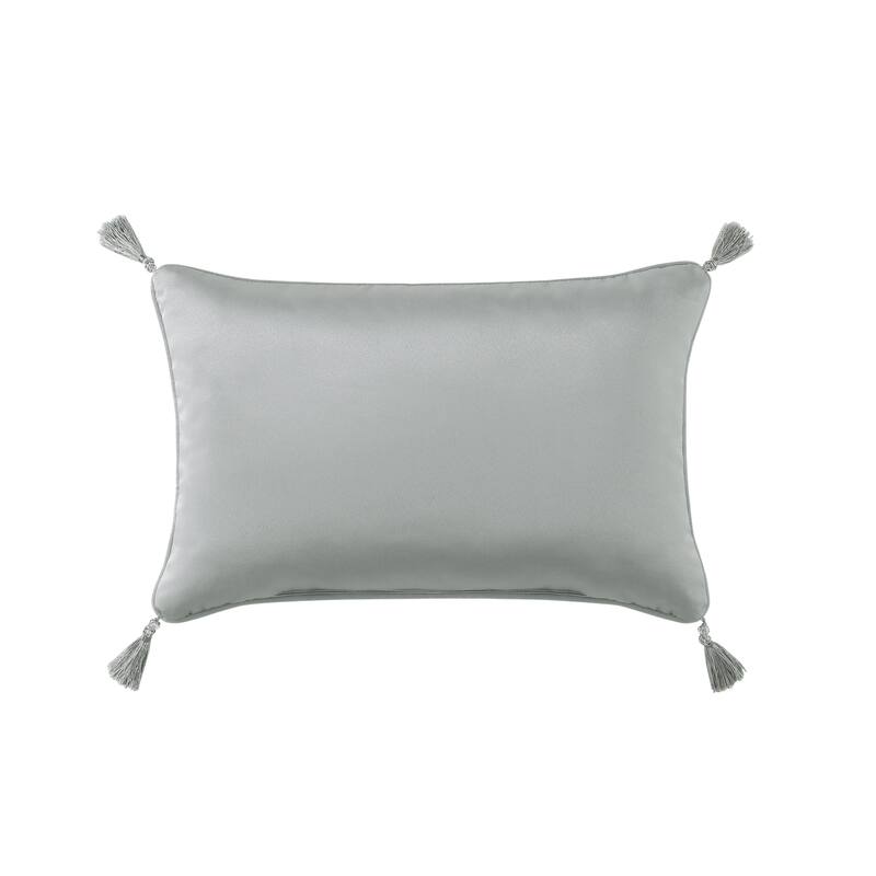 J. Queen New York Sondra Boudoir Decorative Throw Pillow - Accent - Polyester - Spa Blue