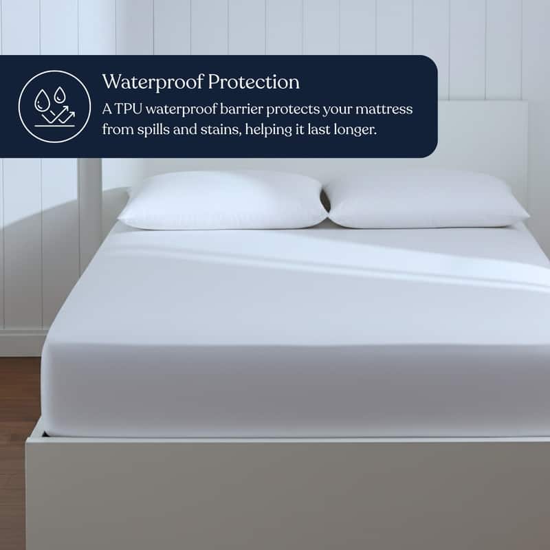 Delara 100% Organic Cotton Mattress Protector 300TC Cover