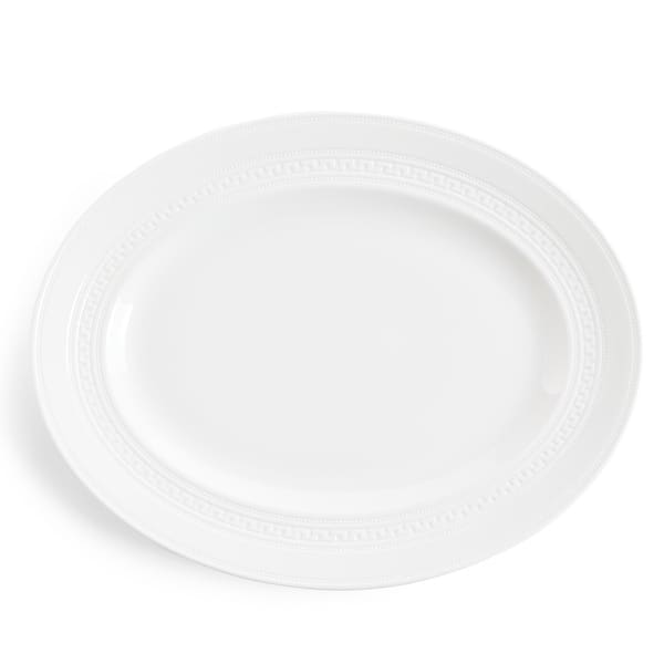 slide 2 of 5, Wedgwood Intaglio Oval Platter 14in