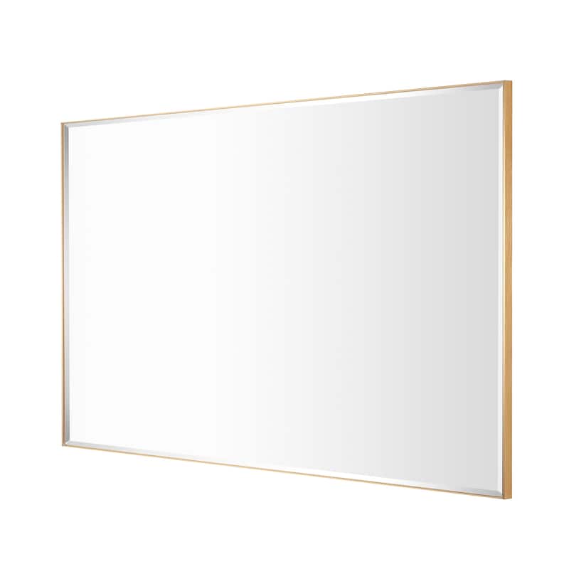 Aluminum Framed Rectangle Beveled Bathroom Wall Mirror