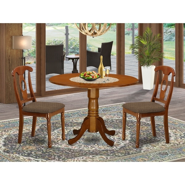 3 piece pedestal dining set