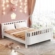 preview thumbnail 26 of 41, Toddler Low-profile Bed with Fences Headboard Footboard and Removable Side Rails for Kids, Girls and Boys Wooden Daybed