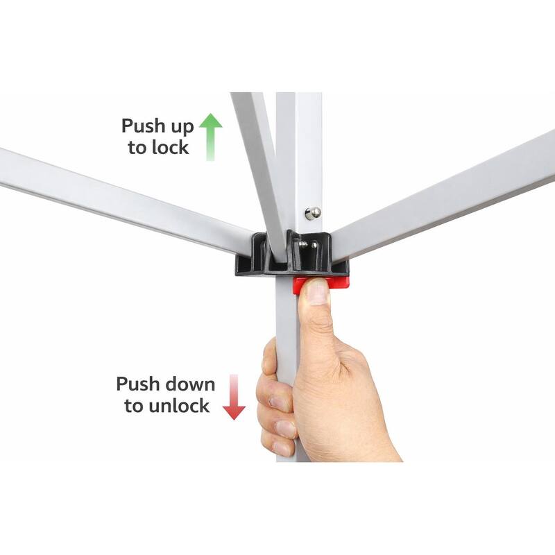 Outdoor 10x 10Ft Pop Up Gazebo Canopy Tent Removable Sidewall with Zipper, 2pcs Sidewall with Windows,with 4pcs Weight sand bag