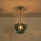 preview thumbnail 34 of 63, Glam Single-light Dining Room Glass Globe Bubble Chandelier - 17.7 in