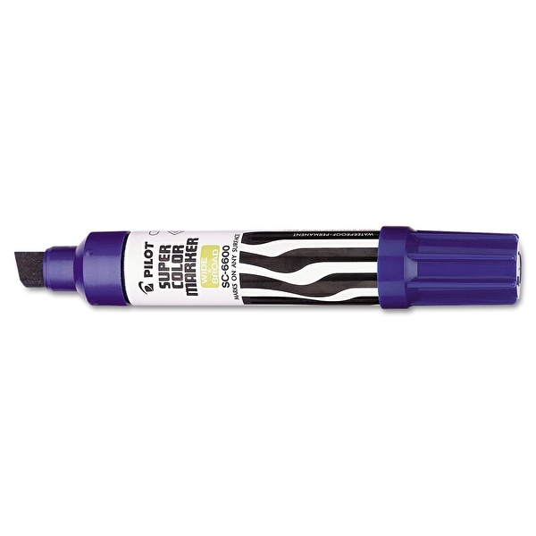 Jumbo Refillable Permanent Marker, Broad Chisel Tip, Blue. Opens flyout.