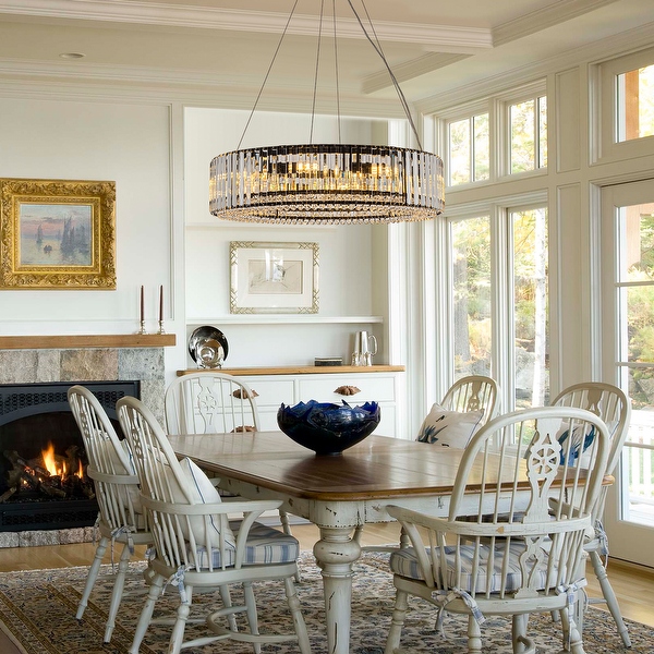 OYIPRO 6 8 12 Light Modern Round Crystal Chandelier Kitchen Island Pendant Light for Dining Room On Sale Bed Bath Beyond 36256313