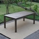 preview thumbnail 1 of 4, Cambridge Casual Surfside Wood Outdoor Rectangular Dining Table Dark Gray