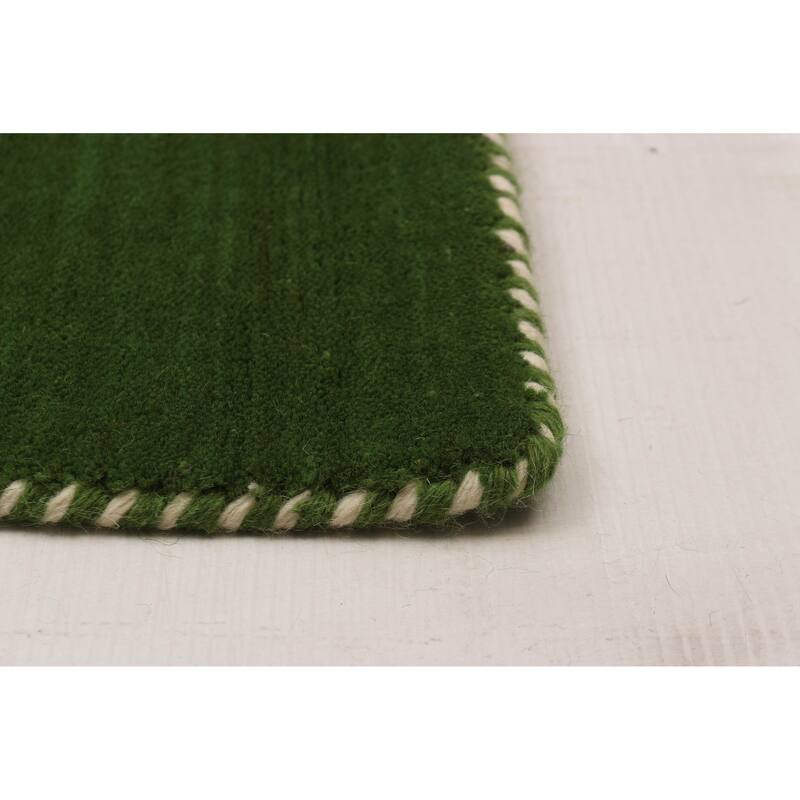Kashkuli Gabbeh Green Rug 8'0" x 11'0" - 8'0 x 11'0