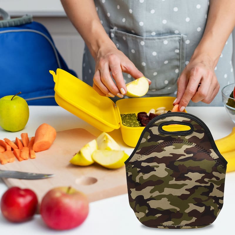 Insulated Lunch Bags, 12"x6"x12" Lunch Portable Containers Bag