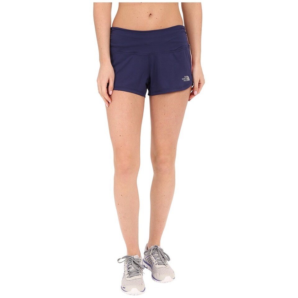 Navy athletic shorts womens clearance
