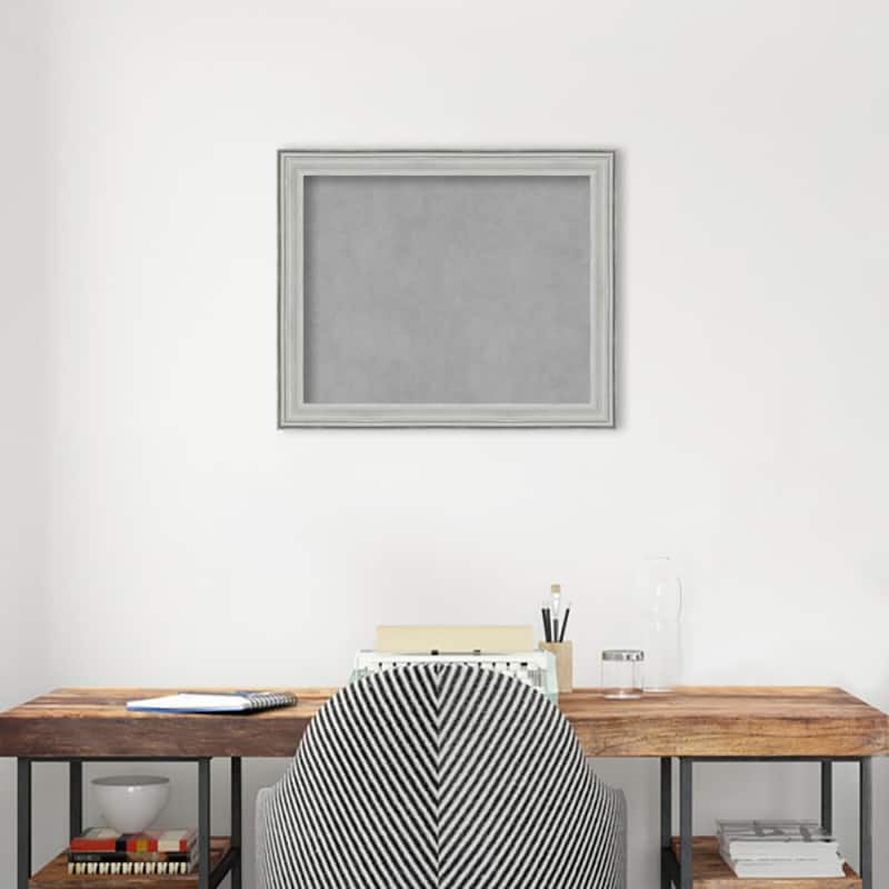 Amanti Art Bel Volto Silver Framed Magnetic Board