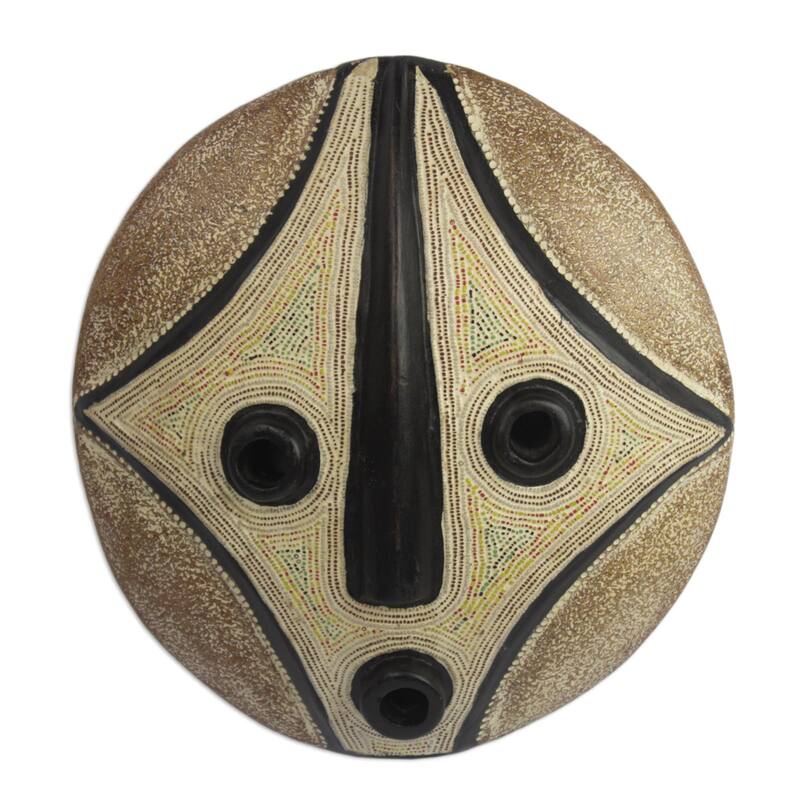 Novica Handmade Bat African Wood Mask