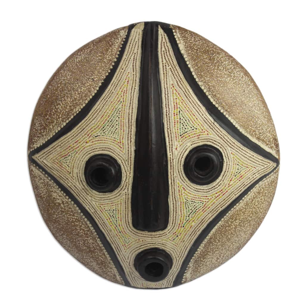 Novica Handmade Bat African Wood Mask
