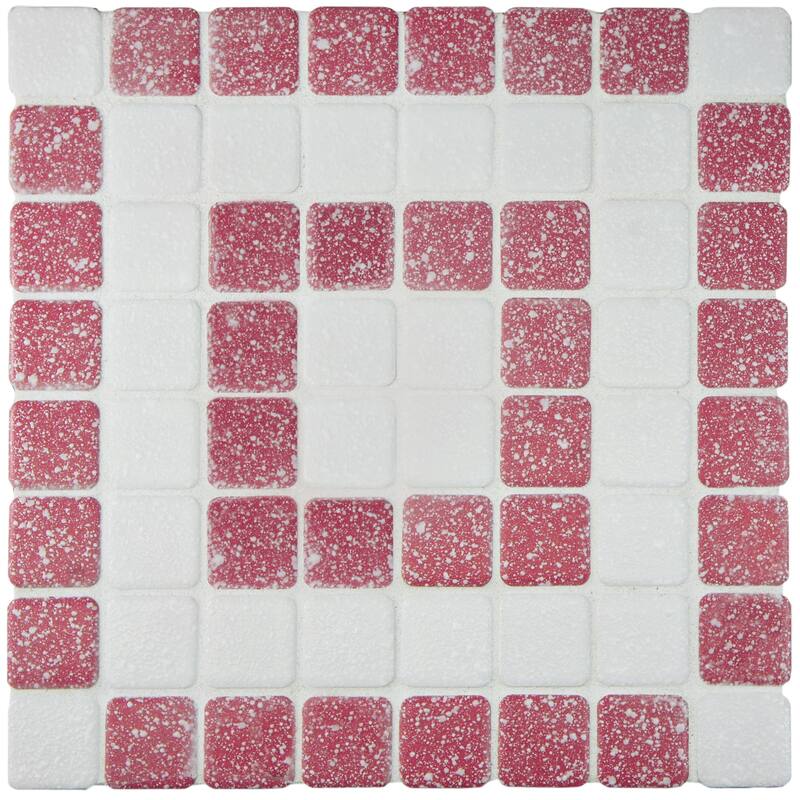 Merola Tile Crystalline Market Square Flamingo 11-3/4" x 11-3/4" Porcelain Floor and Wall Tile