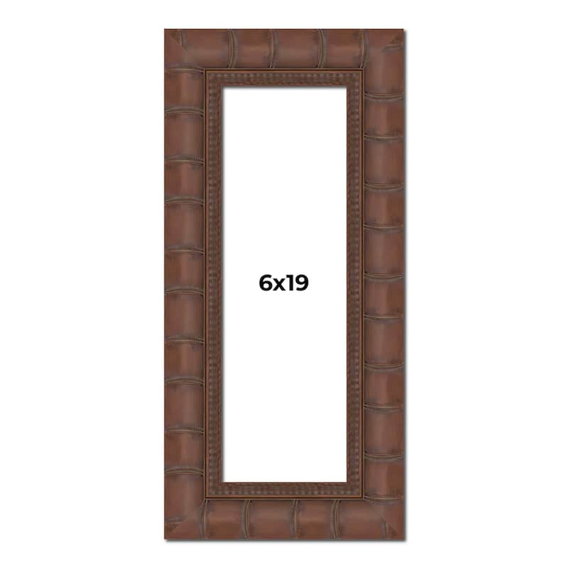 6x19 Frame Pewter Solid Wood Picture Frame Width 1.625 Inches | Interior Frame Depth 0.6875 Inches