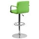 preview thumbnail 10 of 103, Quilted Vinyl Adjustable Chrome Bar Stool (Set of 2)