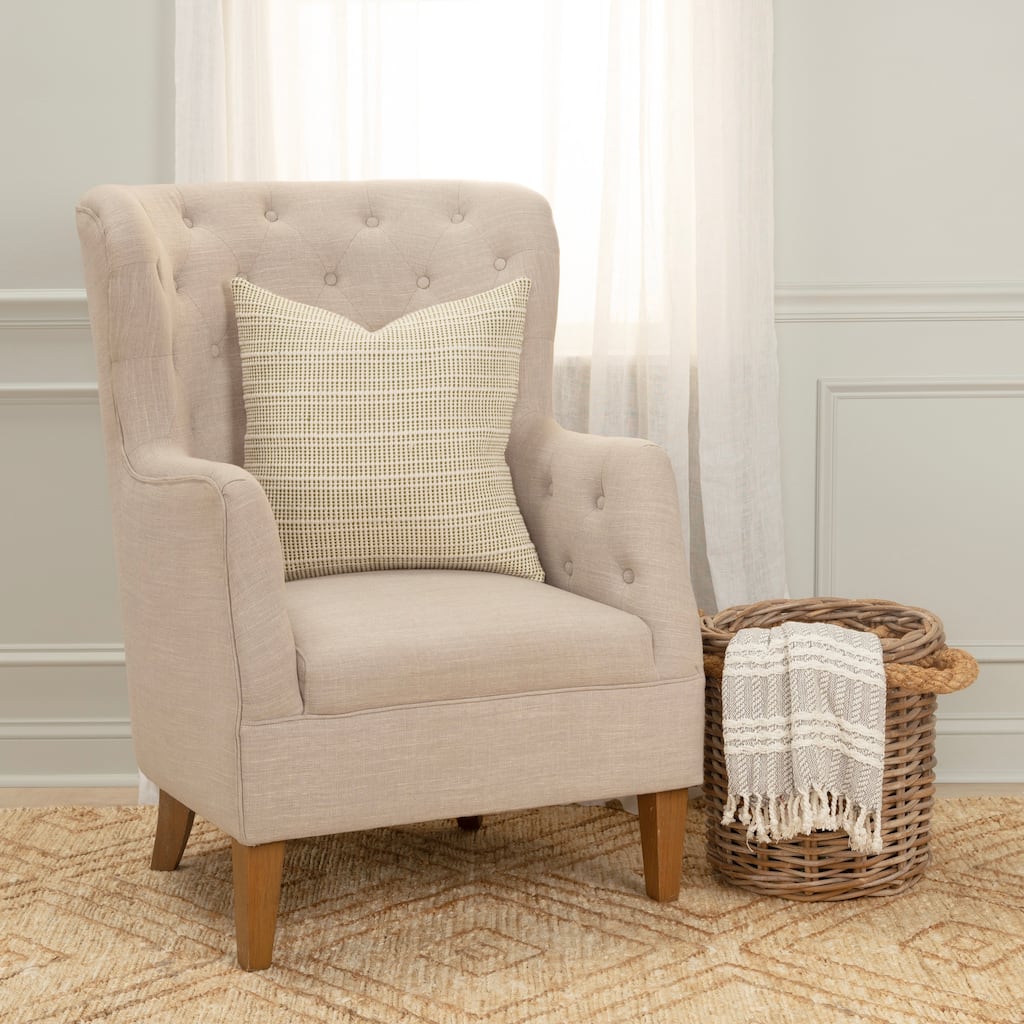 Rizzy Home Transitional Poly Filled Pillow - 20" x 20"