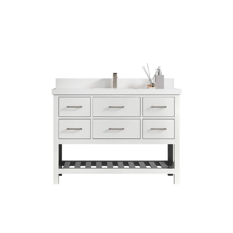Willow Collections 48 in. W x 22 in. D Parker Single Sink Bathroom Vanity with Countertop