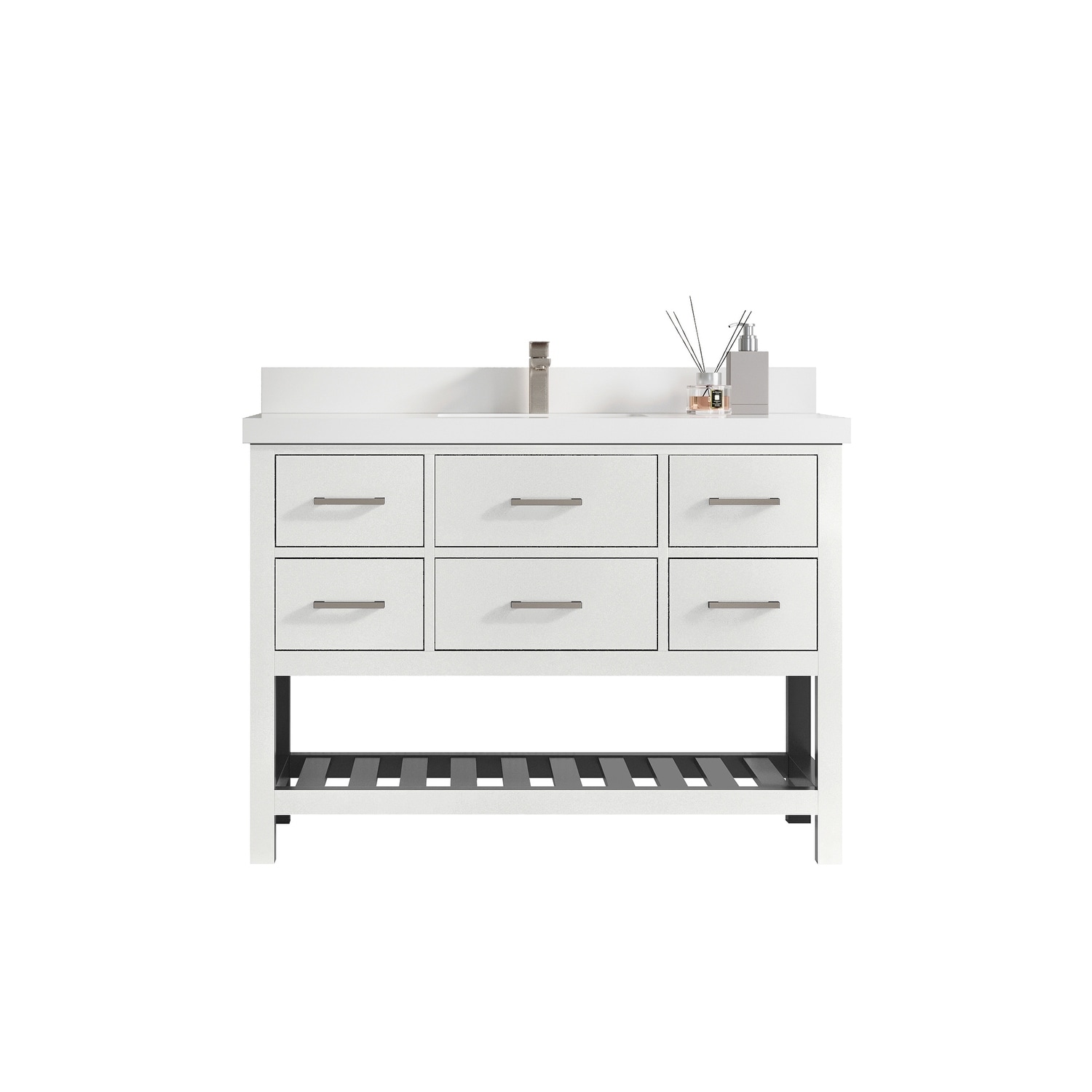 Willow Collections 48 in. W x 22 in. D Parker Single Sink Bathroom Vanity with Countertop