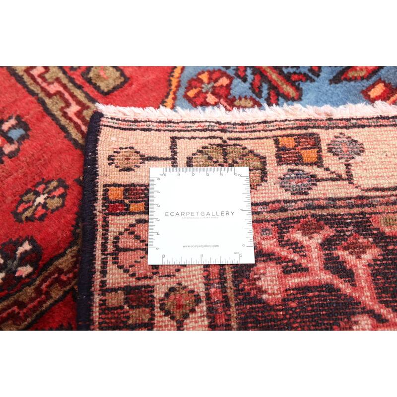 ECARPETGALLERY Hand-knotted Anatolian Vintage Red Wool Rug - 3'11 x 9'11