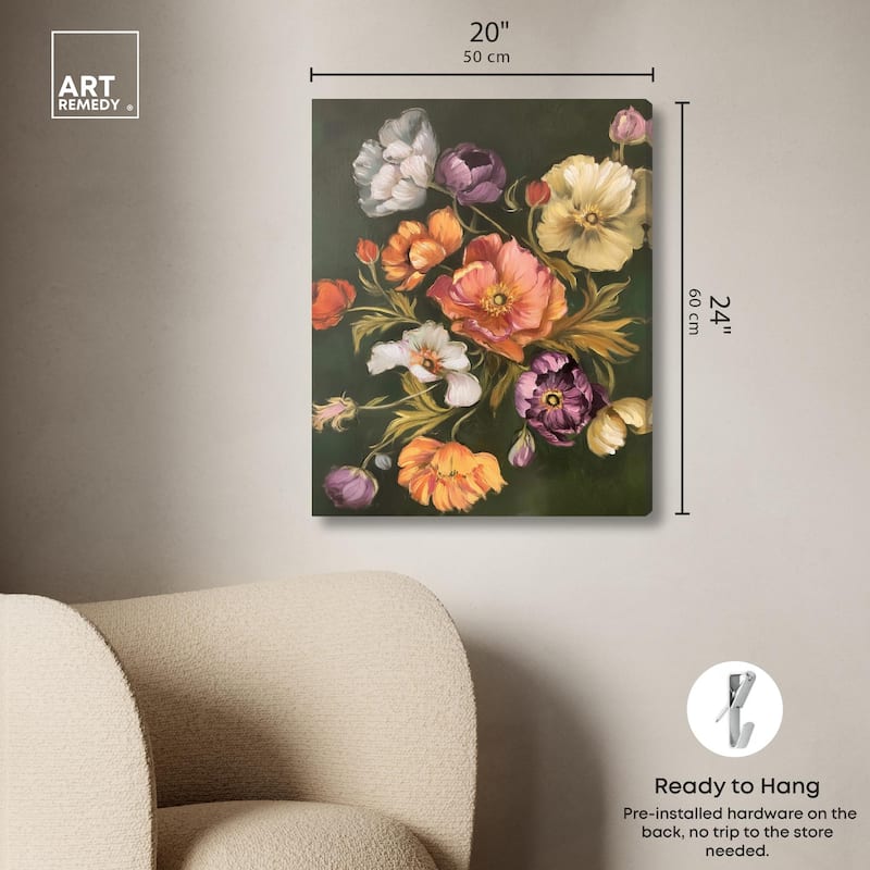 Twilight Tulips II Canvas by Art Remedy, Gallery Wrapped