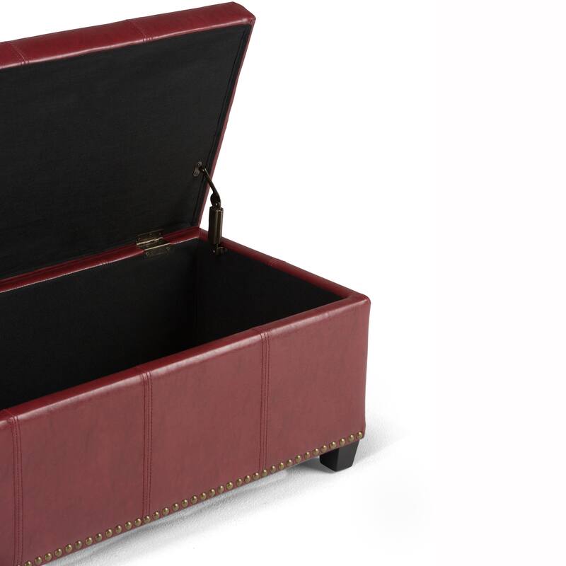 WYNDENHALL Stanford Upholstered Storage Ottoman