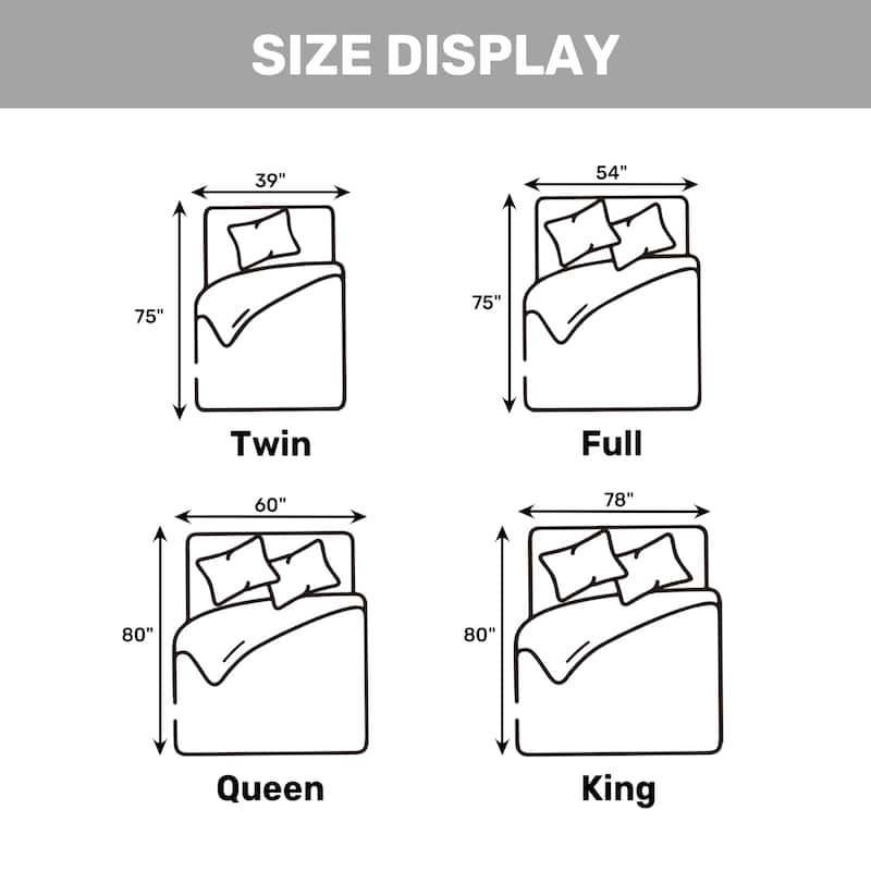 3"& 4" Ultra Thickness Fitted Down Alternative Fiber Mattress Topper with Elastic Deep Strape