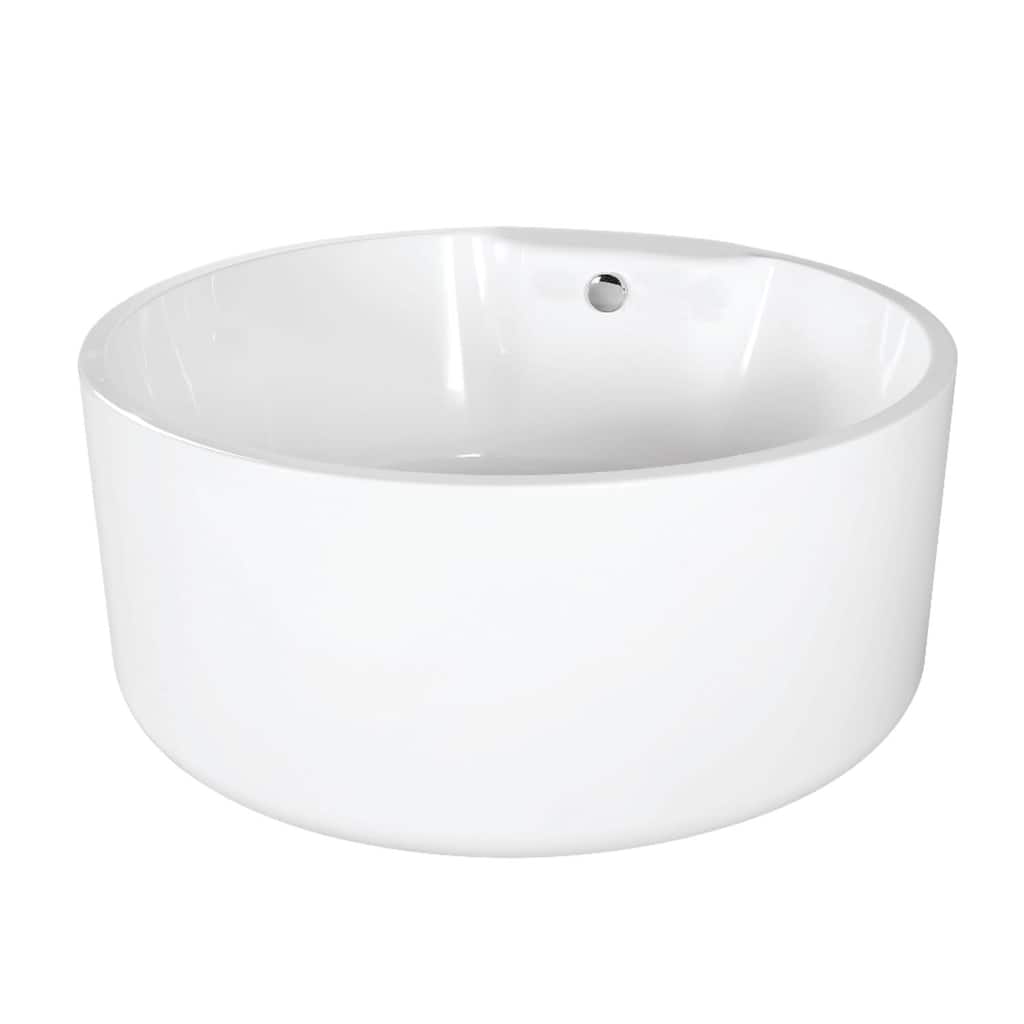 Kingston Brass VTRO535323 Aqua Eden 53" Free Standing Acrylic Soaking
