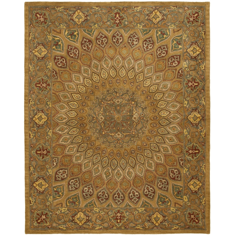 SAFAVIEH Handmade Heritage Wayfarer Traditional Oriental Wool Rug