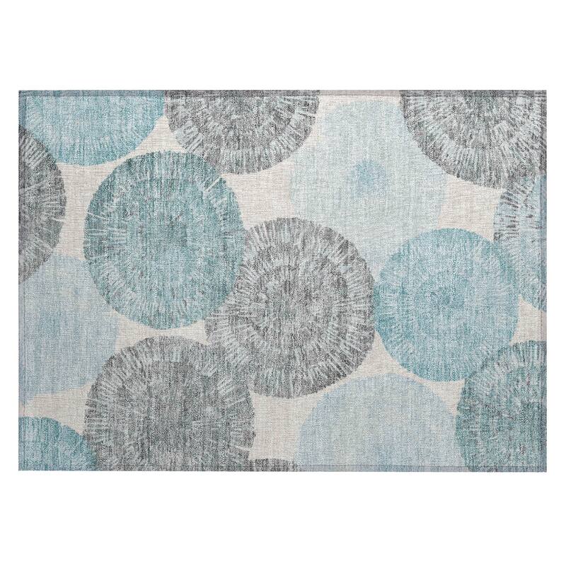Machine Washable Indoor/ Outdoor Contemporary Devaughn Chantille Rug