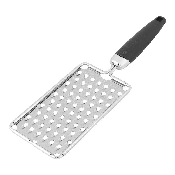 Home Restaurant Plastic Handle Vegetable Cheese Grater Zester Slicer Silver Tone