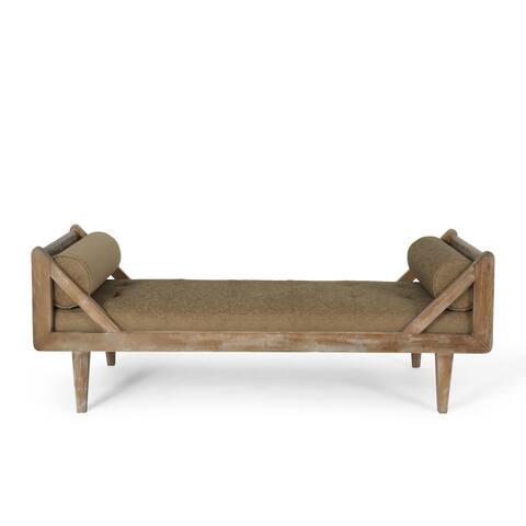 Zentner Rustic Tufted Double End Chaise Lounge by Christopher Knight Home - 65.25" L x 27.50" W x 24.00" H