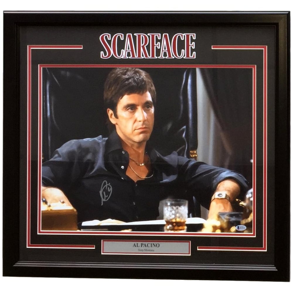 Shop Al Pacino Signed Framed 16x20 Scarface Tony Montana Desk