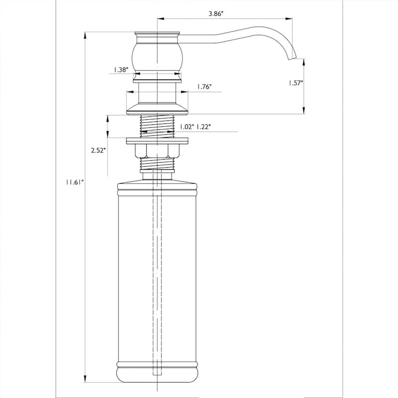 DORNBERG I802 Soap Dispenser for Kitchen Sink