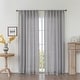 preview thumbnail 14 of 37, Cotton Blend Light Filtering Textured Back Tab/Rod Pocket Curtain Pair (Set of 2) 52"Wx96"L - Light Grey
