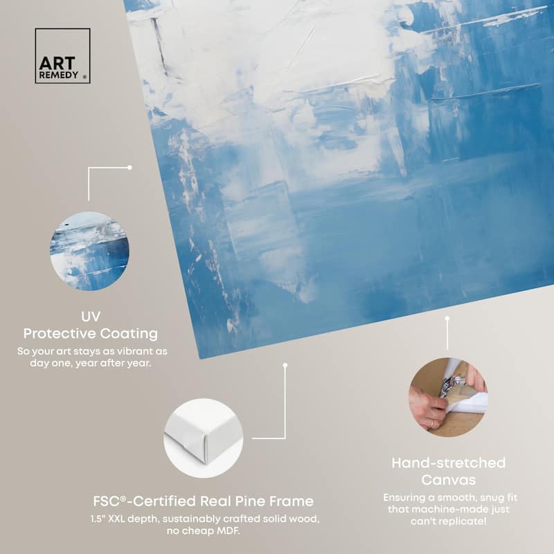 Cool Tones Canvas by Art Remedy, Gallery Wrapped